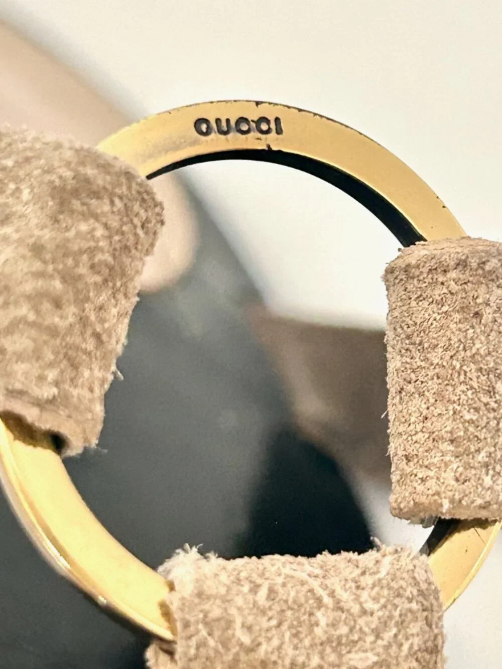 Gucci by Tom Ford Strappy Leather Sandals with Ring Detail